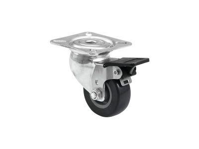 Roadinger otočné kolečko 50mm s brzdou, šedivé
