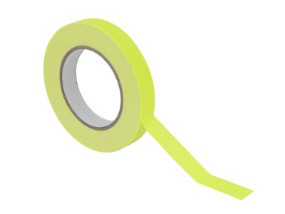 Gaffa páska 19mm x 25m neonově žlutá, UV aktivní