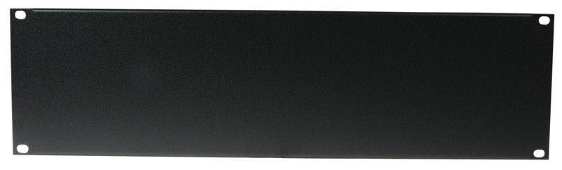 Přední panel zaslepovací 19" 3HE U profi, černý