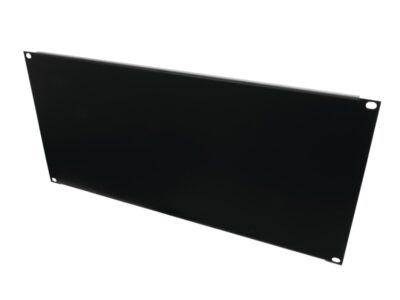 Přední panel zaslepovací 19" 5HE U ocelový černý
