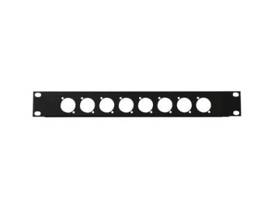 Přední panel 19" pro 8x XLR (D-typ), 1HE