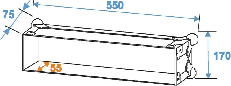 Rack Profi 2HE, hloubka 45cm, 9mm - Obrázek 3
