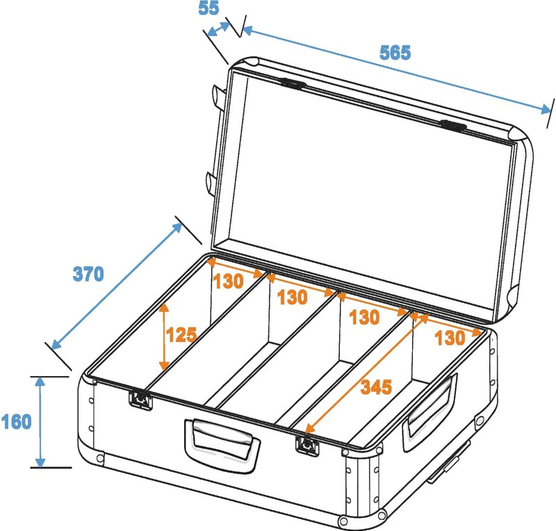 CD Case černý s kolečky, 120 CD - Obrázek 8