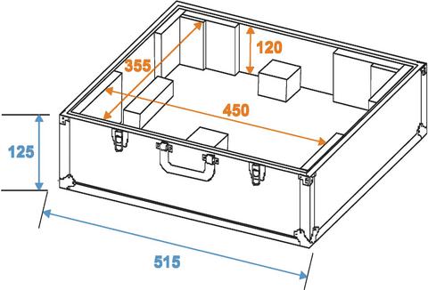 Gramo Case S, přepravní gramofonní kufr černý - Obrázek 3
