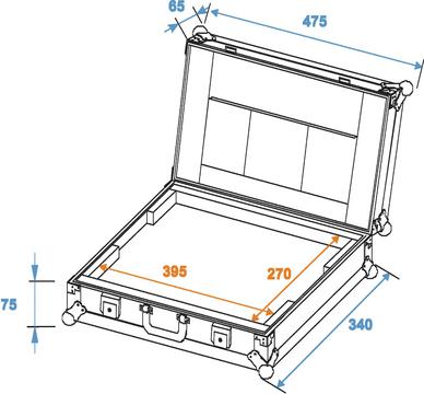 Roadinger Laptop Case LC-17, kufr pro 17" notebook - Obrázek 4