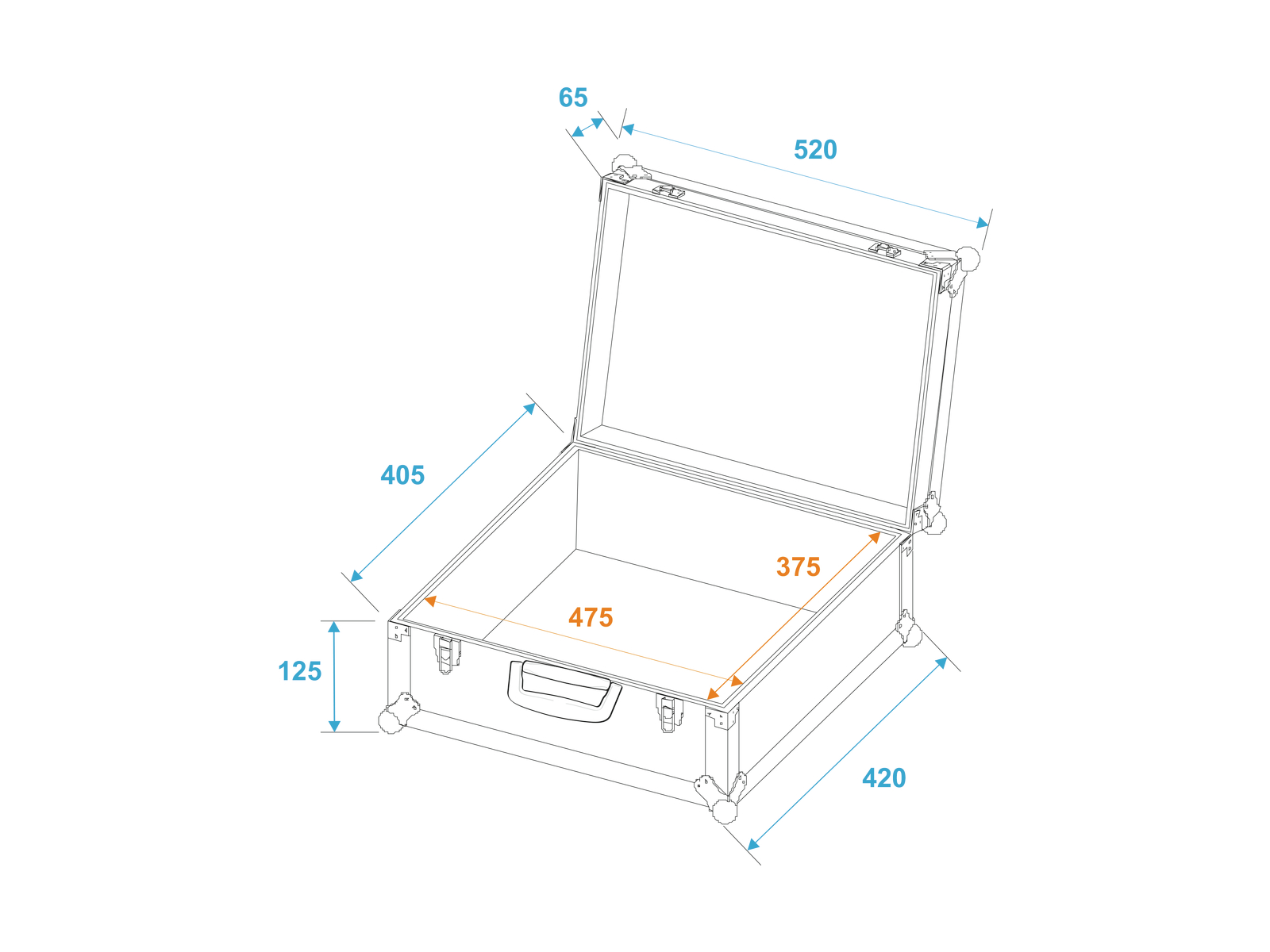 Roadinger univerzální Case Pick s přepážkami 52x42x18cm - Obrázek 6