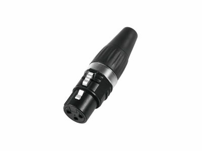 Hicon XLR plug 3pin HI-X3CF-BLK