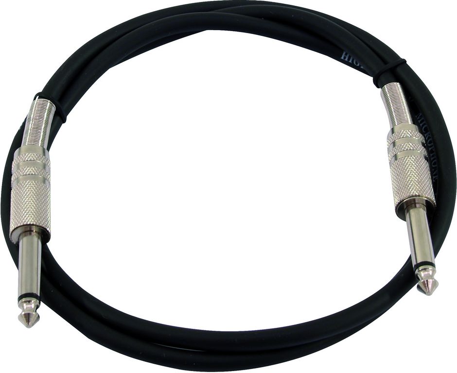 Kabel KC-10 2x Jack 6,3 mono 1 m, černý - Obrázek 5