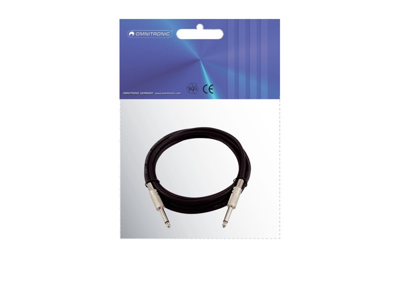 Kabel KC-60 2x Jack 6,3 mono 6 m, černý - Obrázek 3