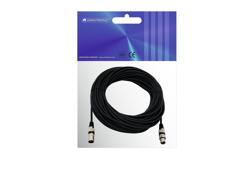 Kabel MC-250 XLR samec - XLR samice, černý, 25m - Obrázek 3