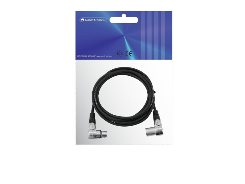 Kabel WWX-30 XLR samec/samice, rohový symetrický, 3m - Obrázek 3