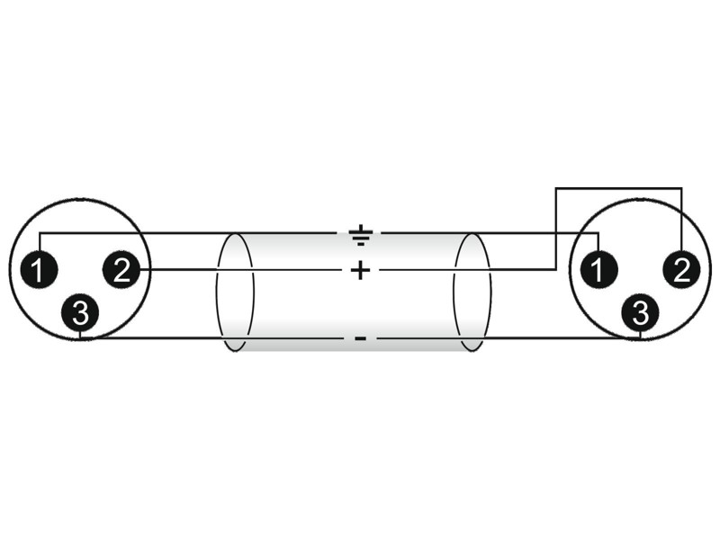 Omnitronic propojovací kabel XLR samec / XLR samec, 0,2 m - Obrázek 4