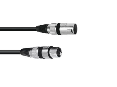 OMNITRONIC XLR Kabel 3-pin 0,2m bk