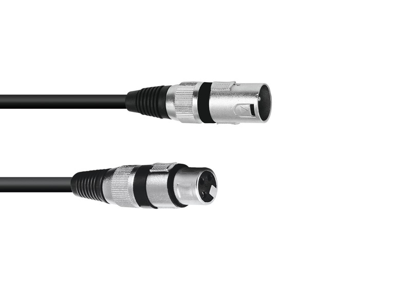 OMNITRONIC XLR Kabel 3-pin 0,2m bk