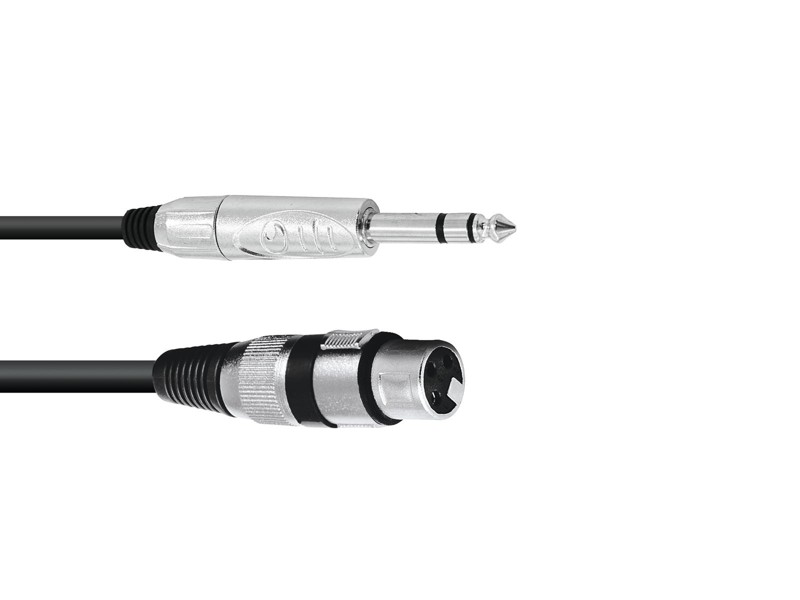 OMNITRONIC Adaptérový kabel XLR(F)/Jack stereo 0,9m
