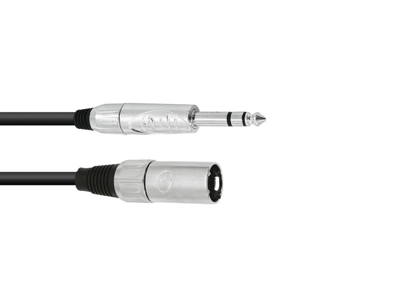 Kabel XK-09 XLR samec - Jack 6,3 stereo, 0,9 m