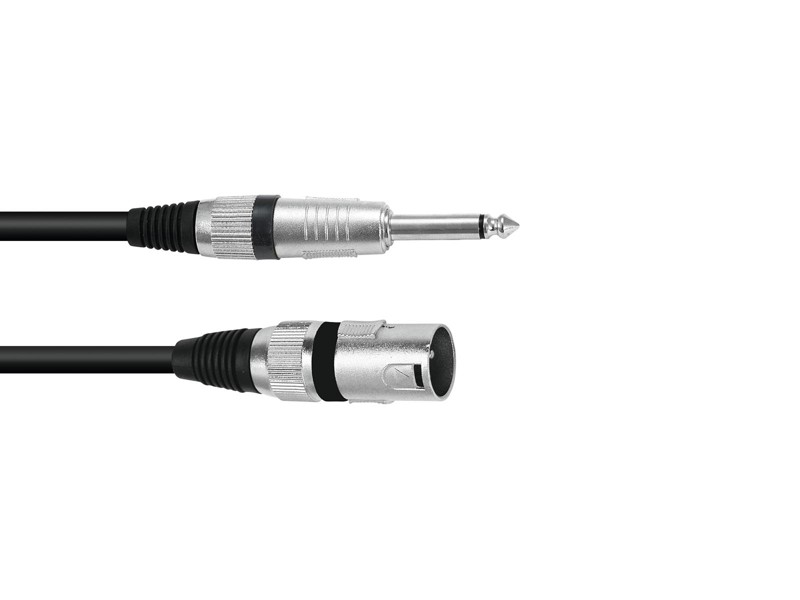 Kabel XK-100 XLR samec - Jack 6,3 mono, 10 m