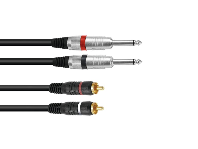 Omnitronic kabel 2xJack/2xRCA, 6m