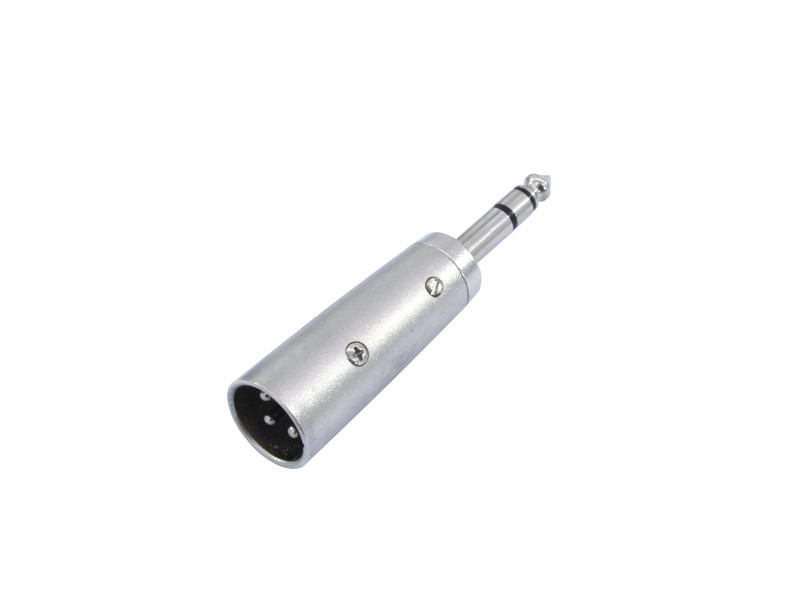 Redukce XLR zástrčka - Jack 6,35 mm zástrčka, stereo