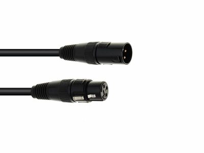 Eurolite DMX kabel XLR 3pin, 15m délka, černý