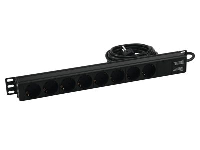 Prodlužovací kabel R-19-8 1U, černý
