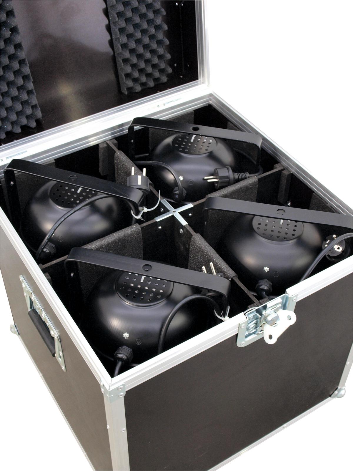 Transportní case pro 4 x PAR-LED 64 spot, dlouhý - Obrázek 6
