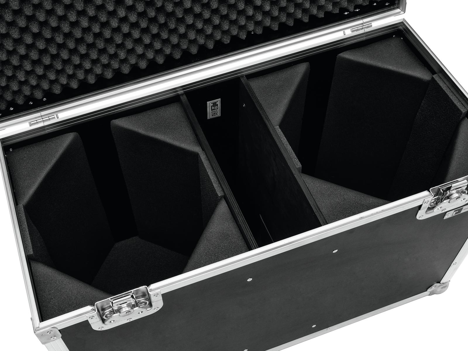 Roadinger Flightcase pro 2x LED THA-100F/THA-120PC - Obrázek 4