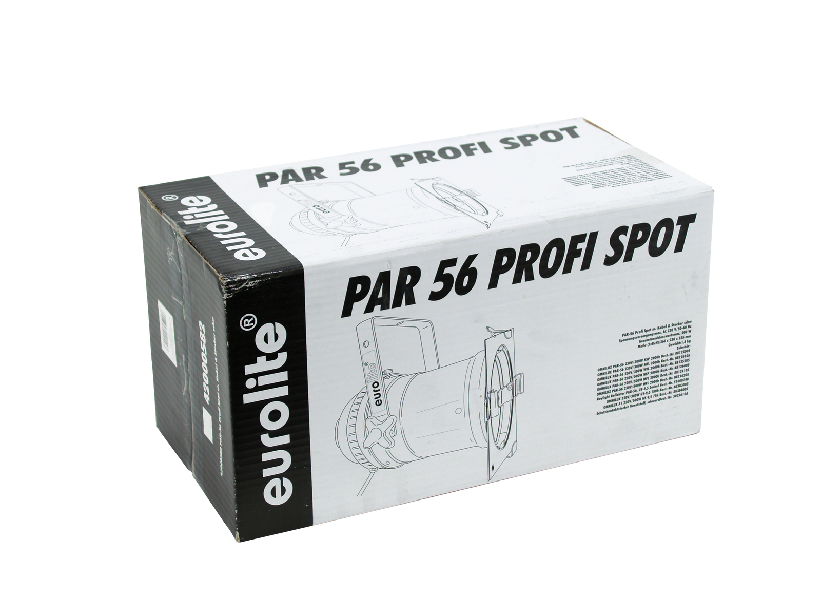PAR-56 profi spot, černý - Obrázek 5