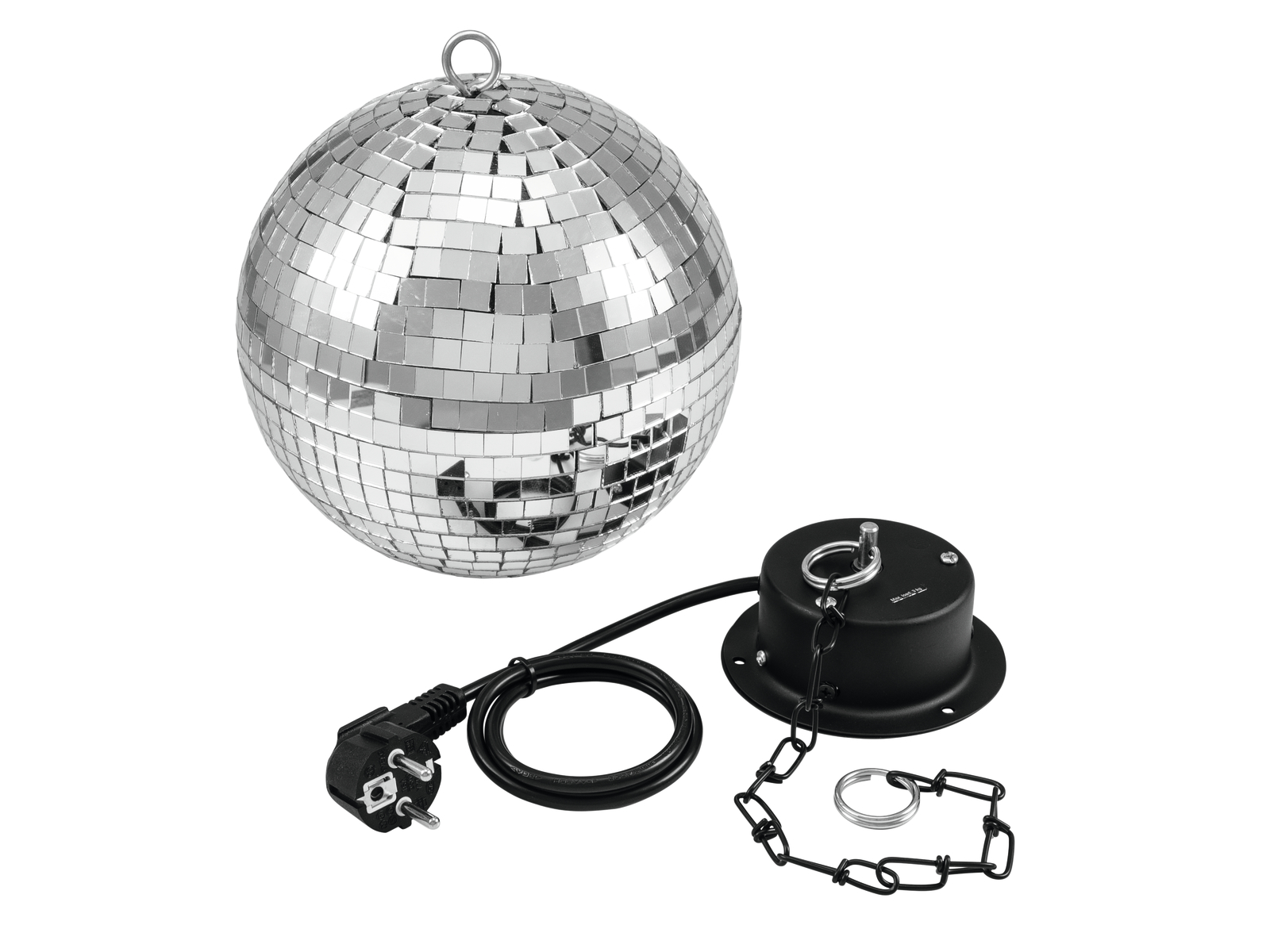 Zrcadlová koule 20cm SET, včetně motorku