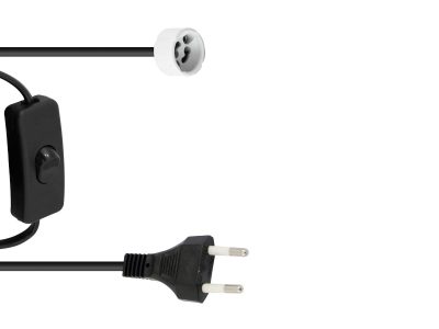 EUROLITE GU-10 Zásuvkový napájecí kabel, zástrčka, vypínač