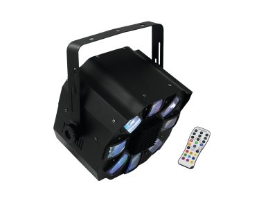 Eurolite LED Shogun 6x 3W RGBAWP s DO DMX, paprskový efekt