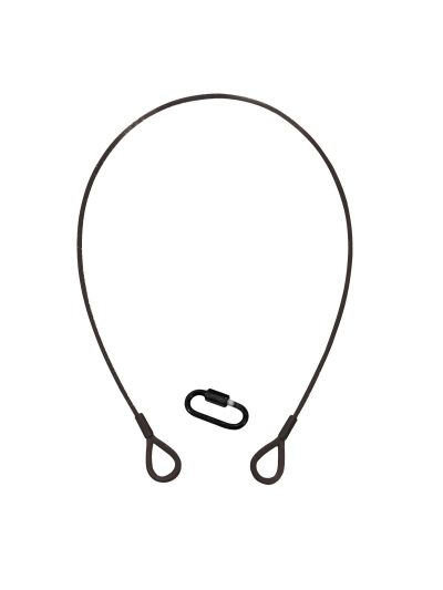 Lanko jistící 3 mm x 600 mm, až do 5 kg, černé, krabina typ B