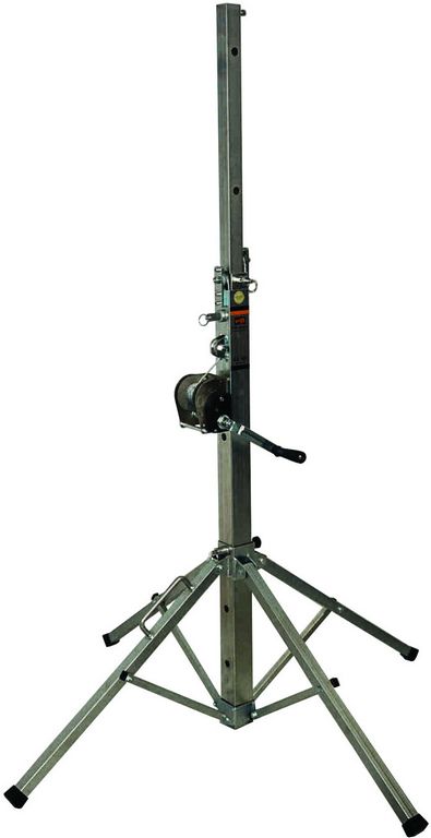 VMB TE-034 teleskopický stativ, 380cm, 125kg, stříbrný