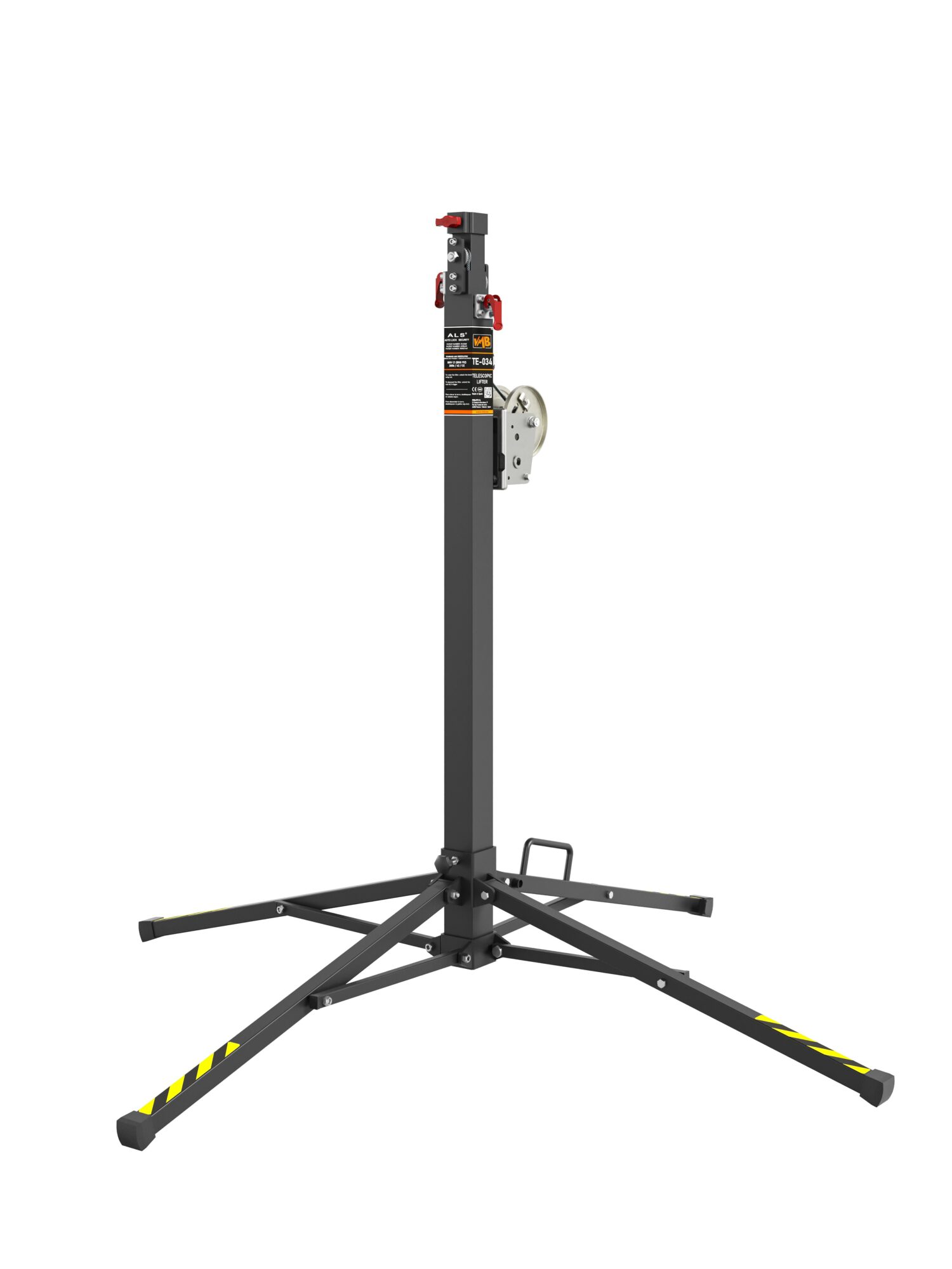VMB TE-034 teleskopický stativ, 380cm, 125kg, černý