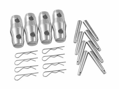 Alutruss Quadlock montážní sada pro E konstrukce, 4x spojka, 8x kolík, 8x závlačka