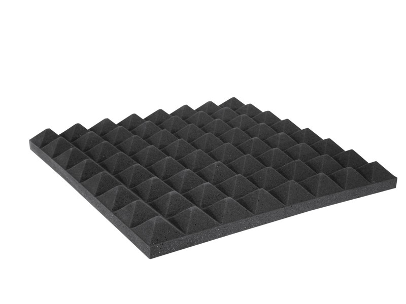 Akustická pěna, pyramidy 50 mm, 50x50 cm, min odběr 2ks!
