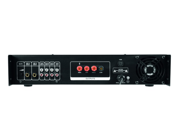 Omnitronic MP-250P, 100V mixážní zesilovač, 250W, MP3 - Obrázek 3