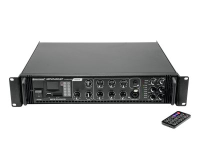 Omnitronic MPVZ-120.6P, 100V 6-zónový mixážní zesilovač, 120W, MP3