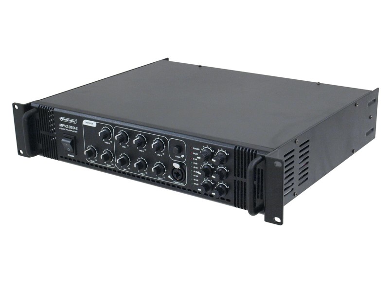 Omnitronic MPVZ-350.6, 100V 6-zónový mixážní zesilovač, 350W - Obrázek 4