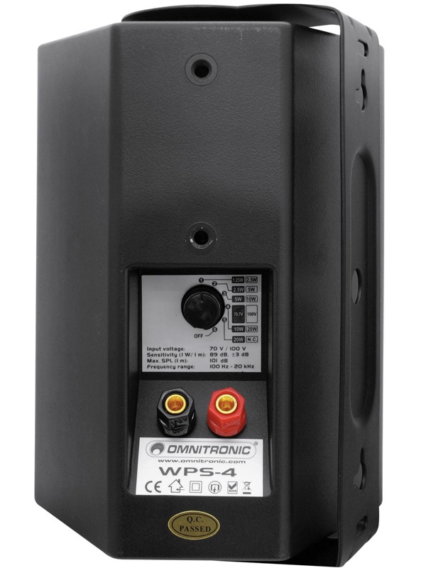 Omnitronic WPS-4S, černý - Obrázek 4