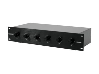 Omnitronic 6-ti zónový PA ovladač hlasitosti 5W mono, černý