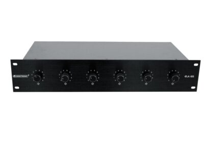 Omnitronic 6-ti zónový PA ovladač hlasitosti 20W stereo, černý