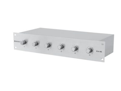 Omnitronic 6-ti zónový PA ovladač hlasitosti 5W stereo, stříbrný