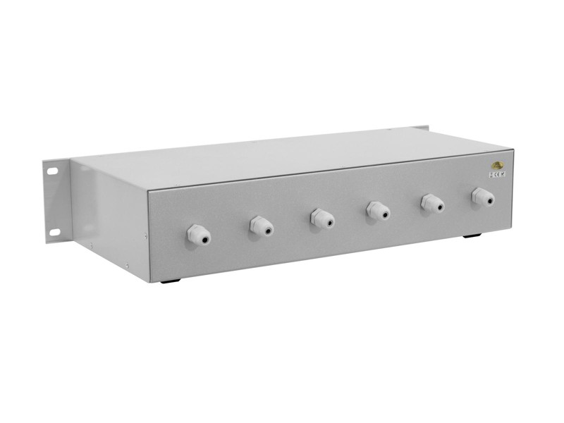 Omnitronic 6-ti zónový PA ovladač hlasitosti 20W stereo, stříbrný - Obrázek 3