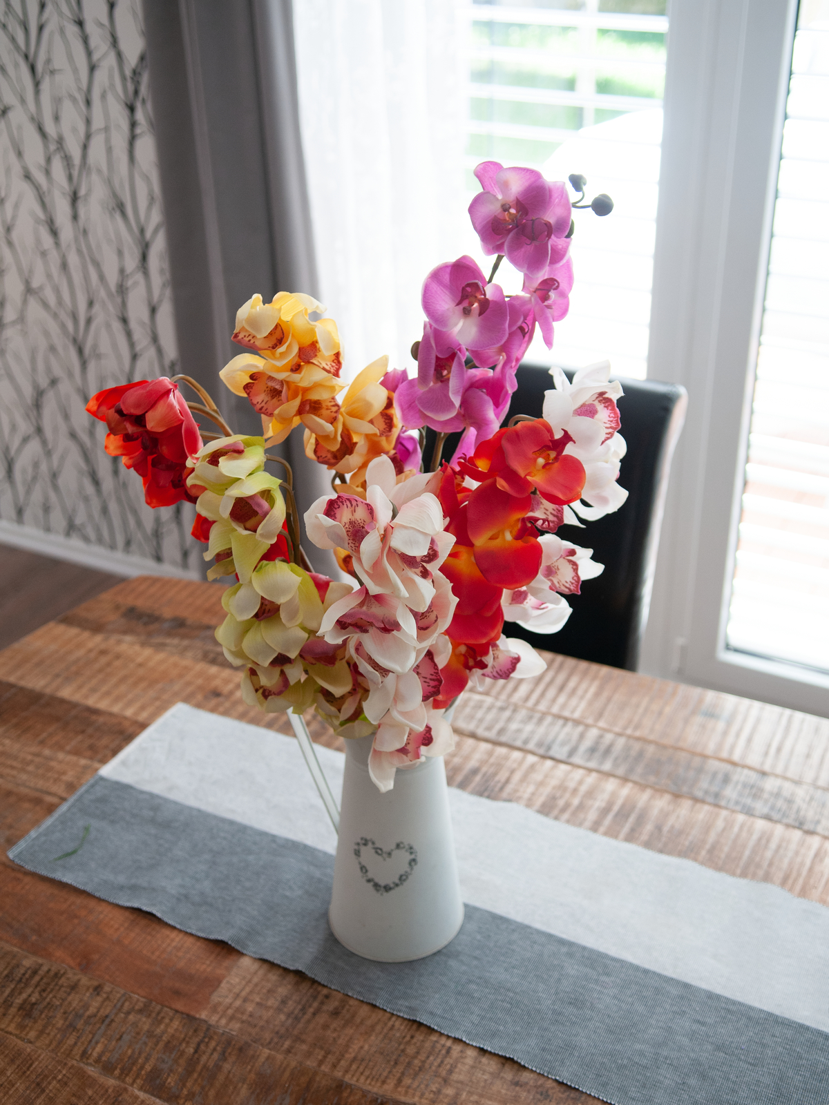 Orchidej větvička, bílo-růžová, 90 cm - Obrázek 6