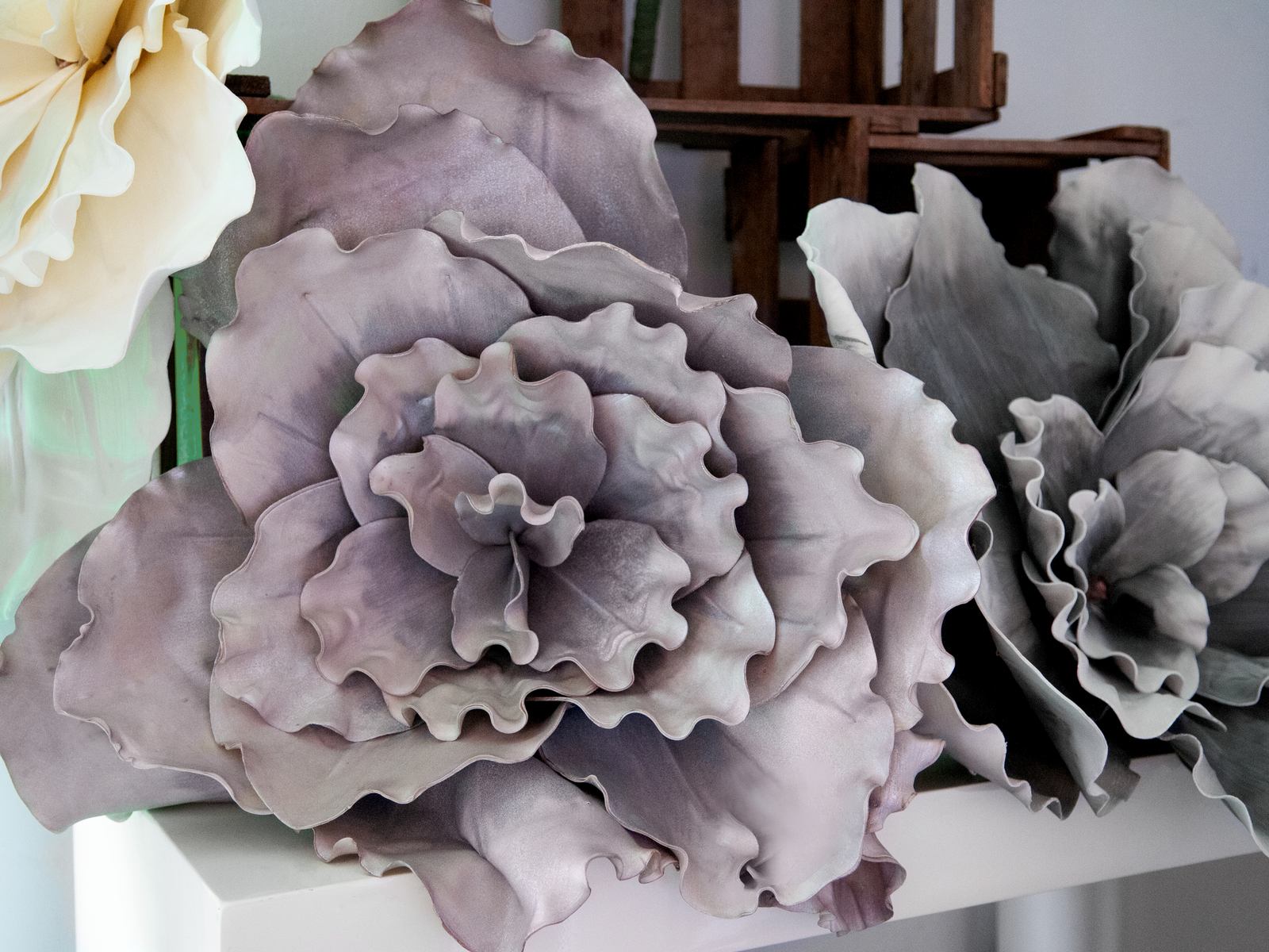 Obří květ růže, růžový, 80 cm - Obrázek 3