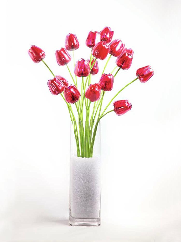 Tulipán červený – křišťálový, 61 cm, 12 ks - Obrázek 4