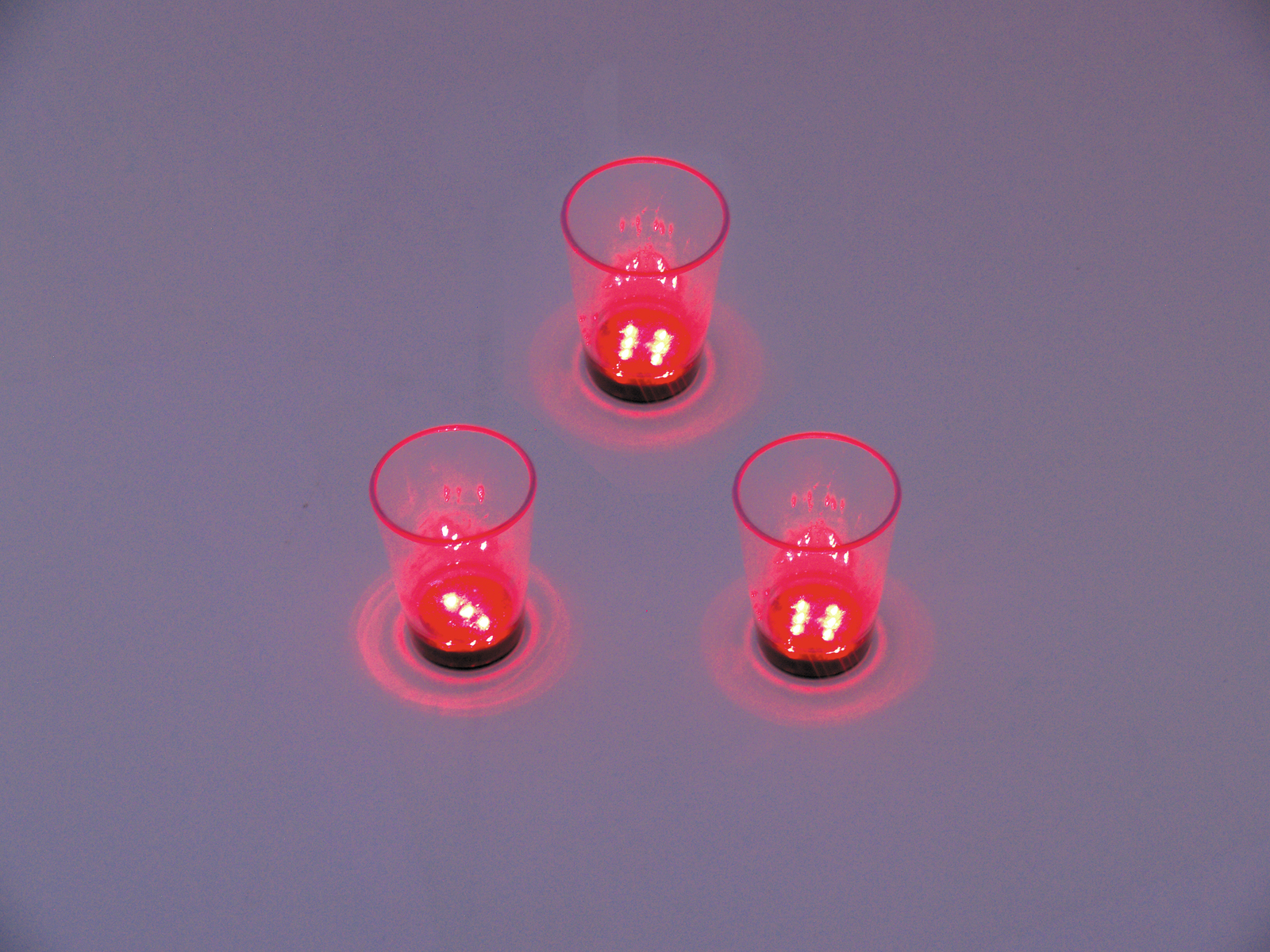 LED kalíšky, 3ks