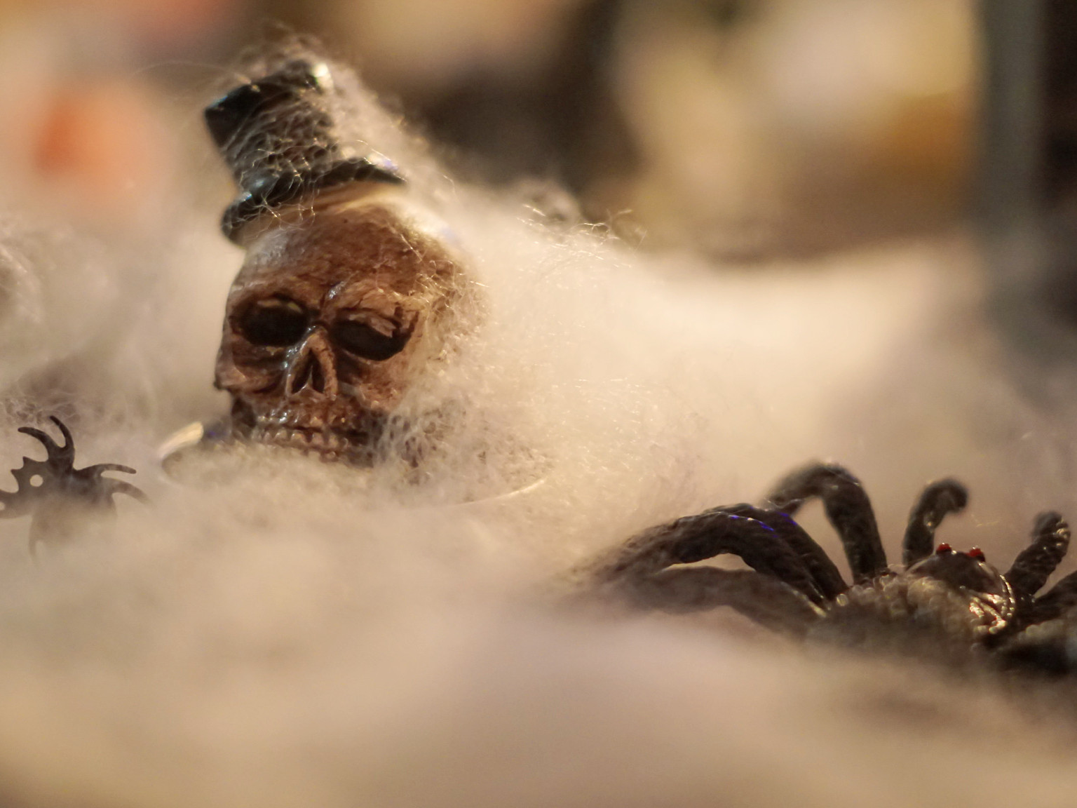 Halloween pavučina, 50 g, UV aktivní bílá - Obrázek 6