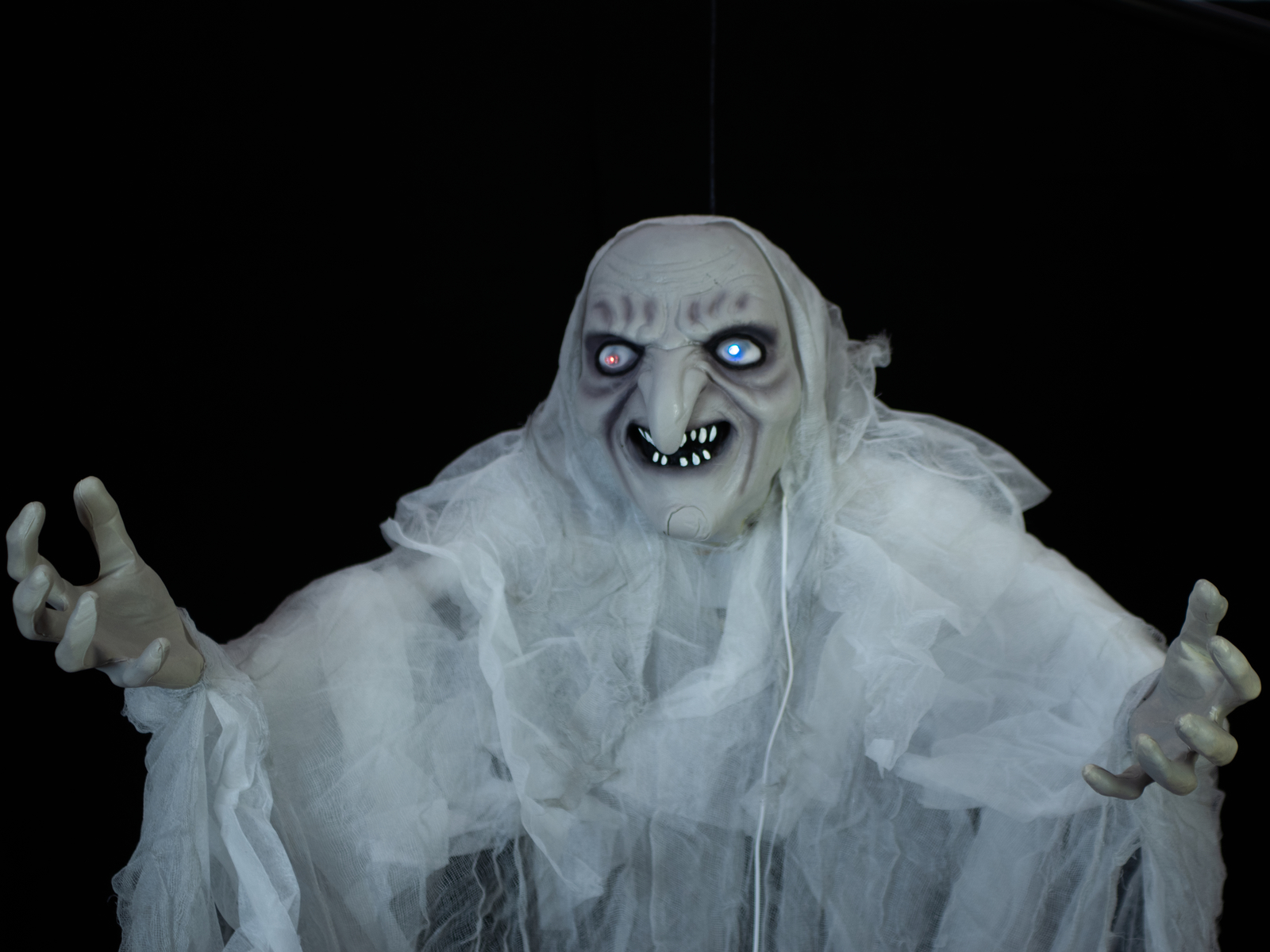 Halloween čarodějnice bílá, 170cm - Obrázek 4